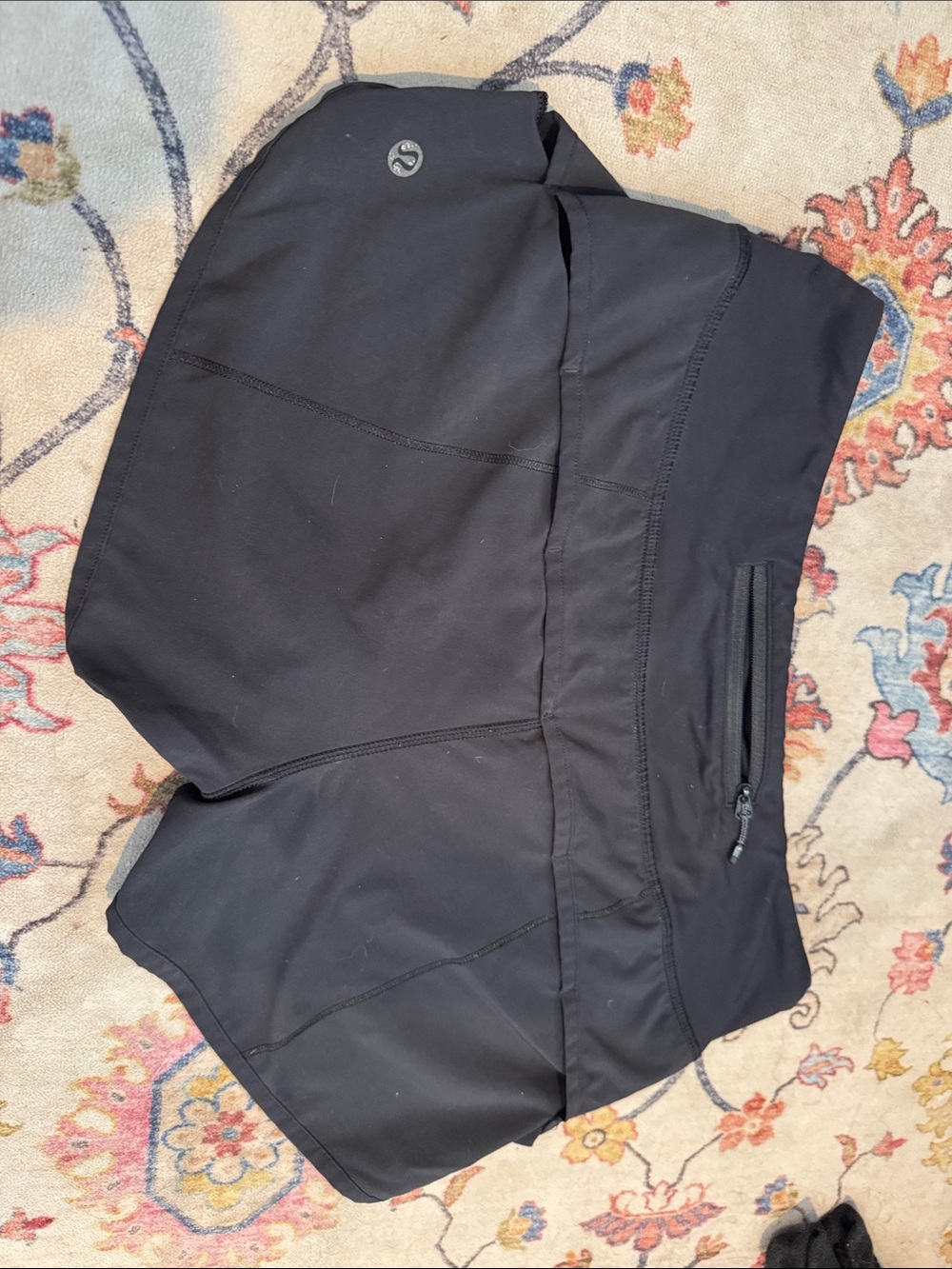 lululemon athletica women’s size 4 Black Run & Training Shorts